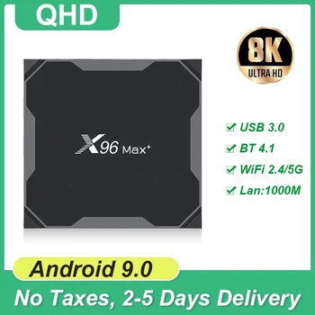 X96Max Plus TV Box Amlogic S905X3 Quad Core Full HD LAN 1000M TV BOX Android 9.0 4G64G 32G 8K Media Player Android BOX X96 x96max plus tv box amlogic s905x3 quad core full hd lan 1000m tv box android 9 0 4g64g 32g 8k media player android box x96