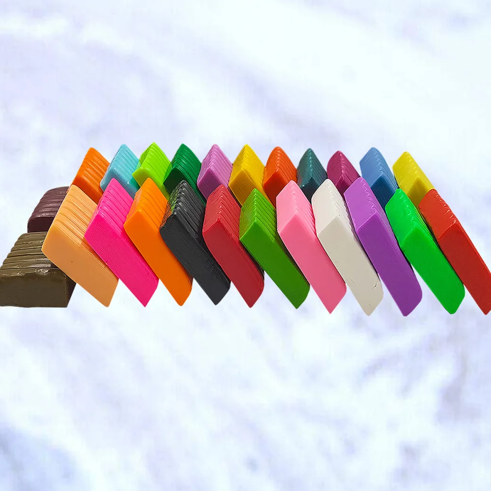 1 Set 24 Color Oven Bake Clay DIY Polymer Clay Kit Modeling Clay Blocks