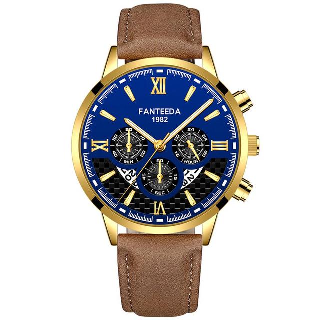 Creative Men Date Alloy Case Synthetic Leather Analog Quartz Sport Watch Male Clock Top Brand Luxury Relogio Masculino