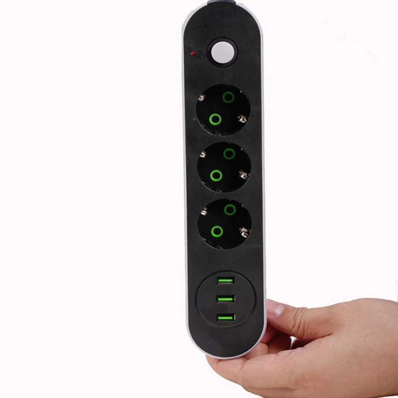 Умная плата питания USB удлинитель с 3 розетками зарядное устройство портами 5 м/2