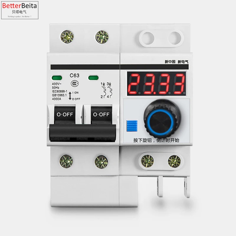 Horas Interruptor do Temporizador 63a 12000 w Interruptor de Circuito com Função de Cronometragem Interruptor de Contagem Regressiva com Função de Tempo Min-99.99