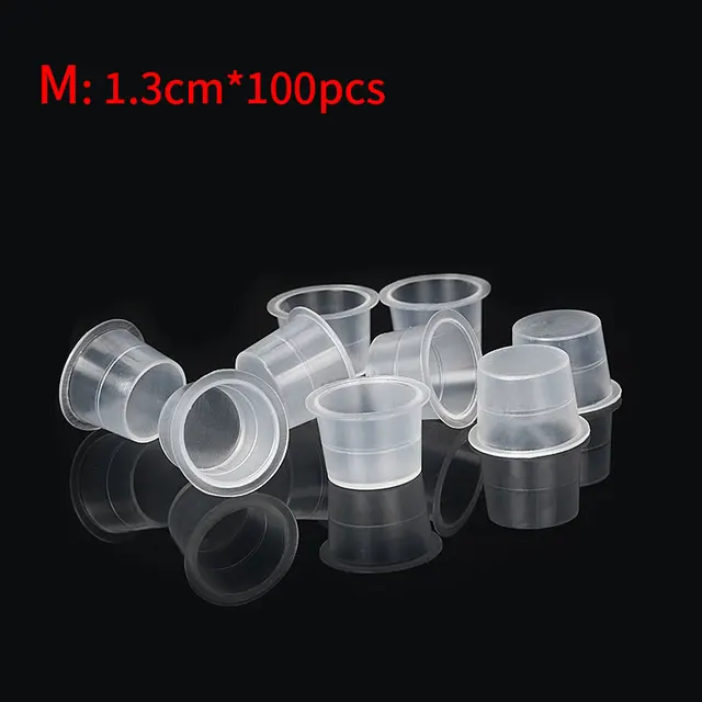 Free Shipping 1pc Cup Stand &tattoo Ink Cap Holder And S L M 100pcs Ink Cup  Tattoo Makeup Eyebrow Makeup Pigment Container Caps - Tattoo Accesories -  AliExpress