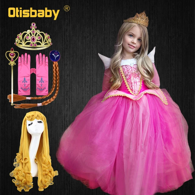Vestido de princesa Aurora para niños y niñas, disfraz de Bella Durmiente  para Halloween, Navidad, cumpleaños, fiesta de graduación - AliExpress