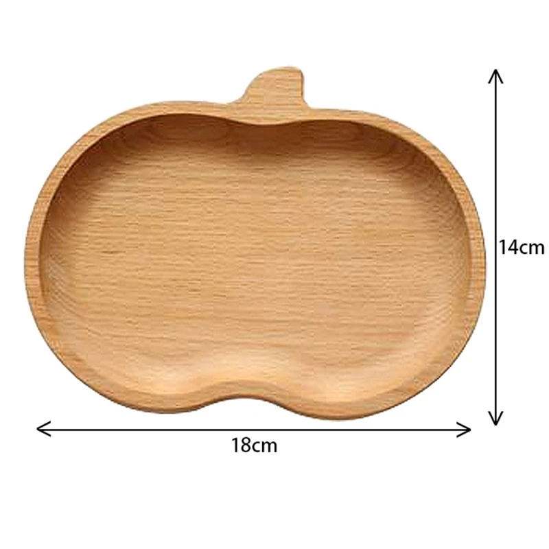 Мультяшные деревянные лотки для хранения тарелки для сладости фруктовый Кухня Органайзер посуда