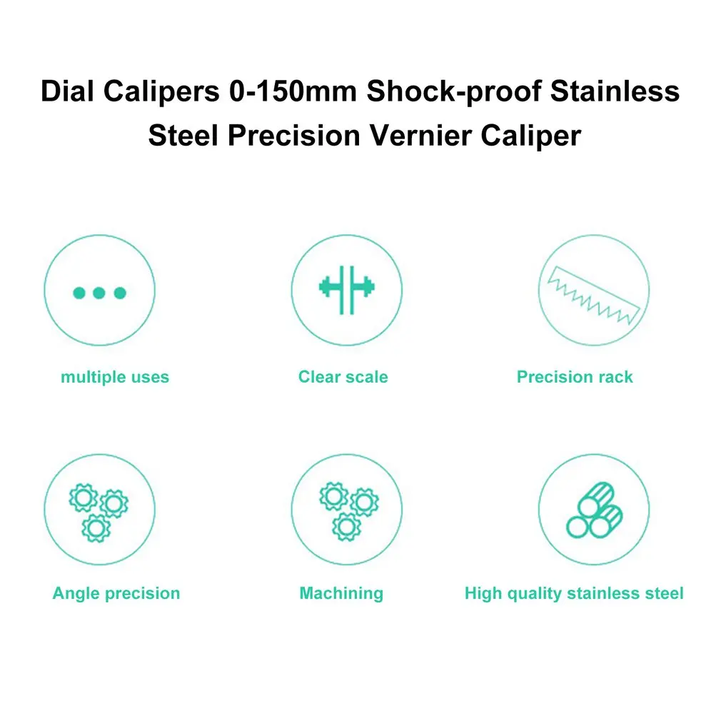 Штангенциркуль 0-150 мм/0,02 мм ударопрочный из нержавеющей стали прецизионный штангенциркуль метрический измерительный инструмент
