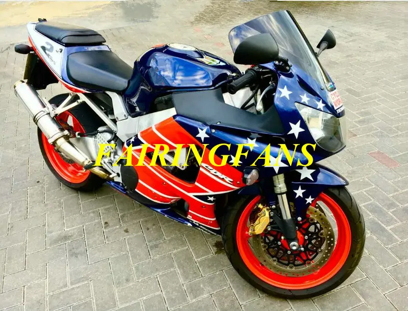Инжекторный комплект для HONDA CBR900RR 929 00 01 CBR 900 RR CBR 900RR 2000 2001ABS Синий Красный Обтекатели на кузов+ подарки HE19