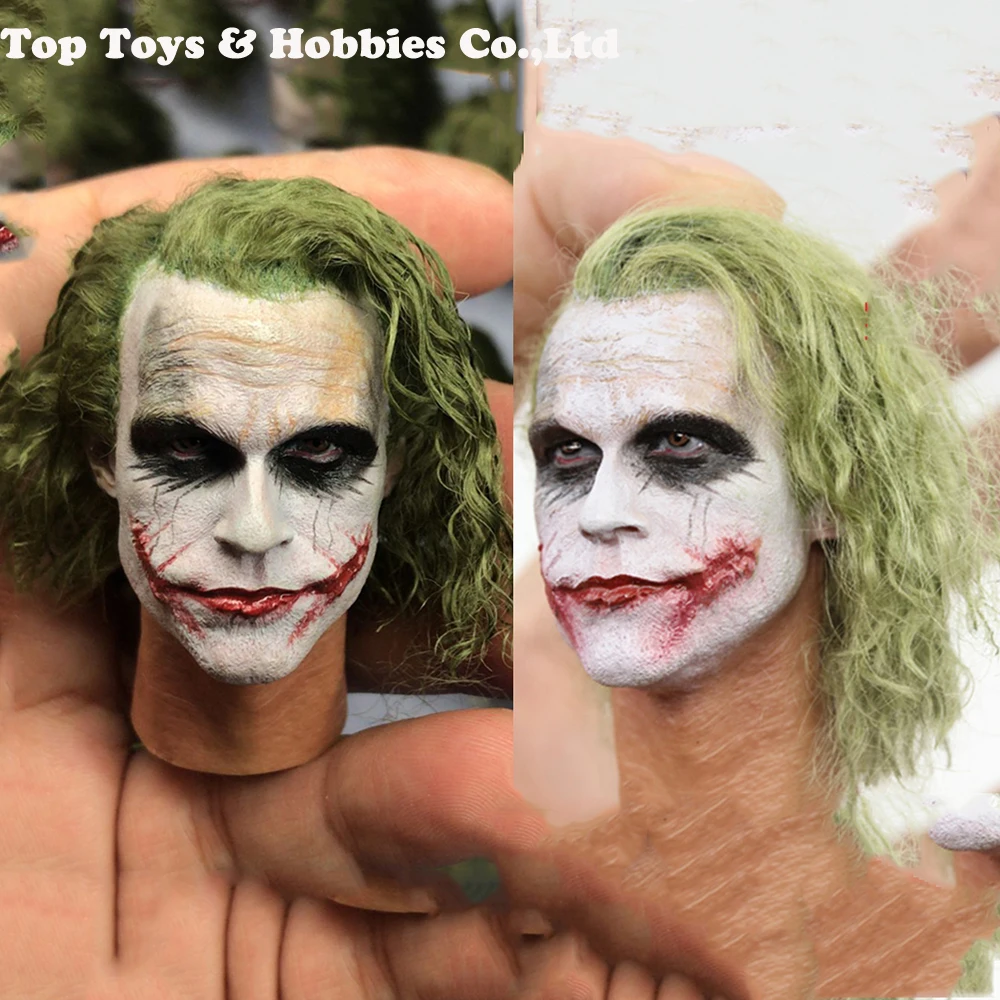 Hottoys adam2.0 1/6 Бэтмен Джокер растение волосы голова скульптура перекрашенная Версия Джокер голова мужской тело