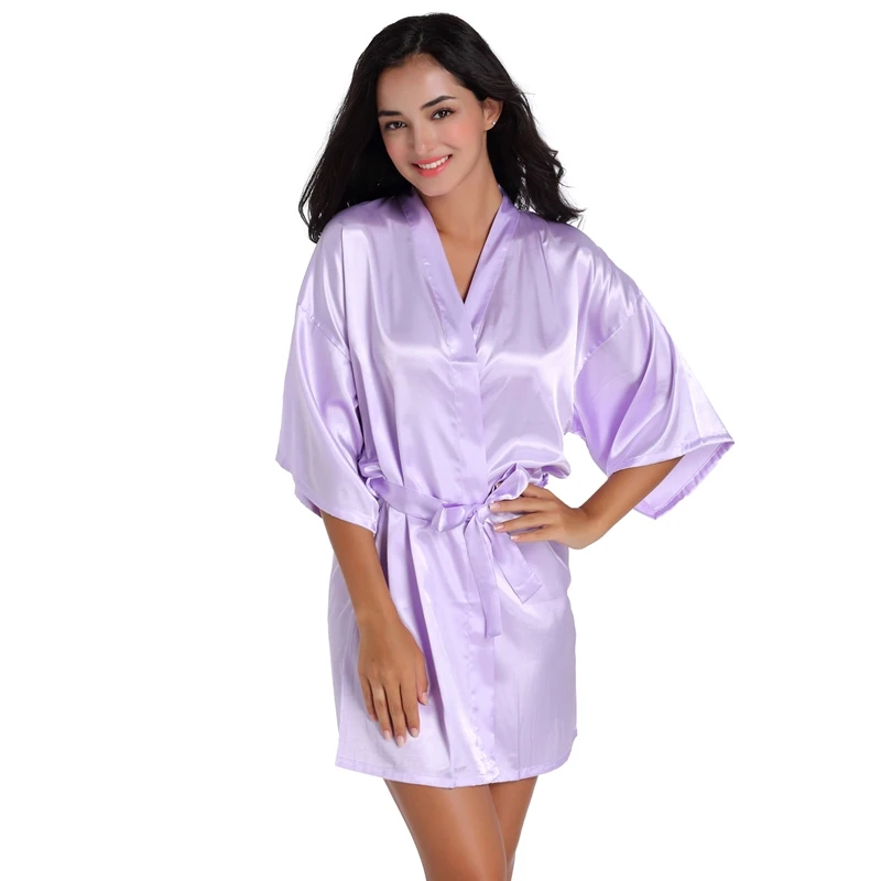 Женский атласный шелковый халат, женский халат, женские халаты, пижамы, женский сексуальный халат для женщин, сексуальный короткий банный Халат