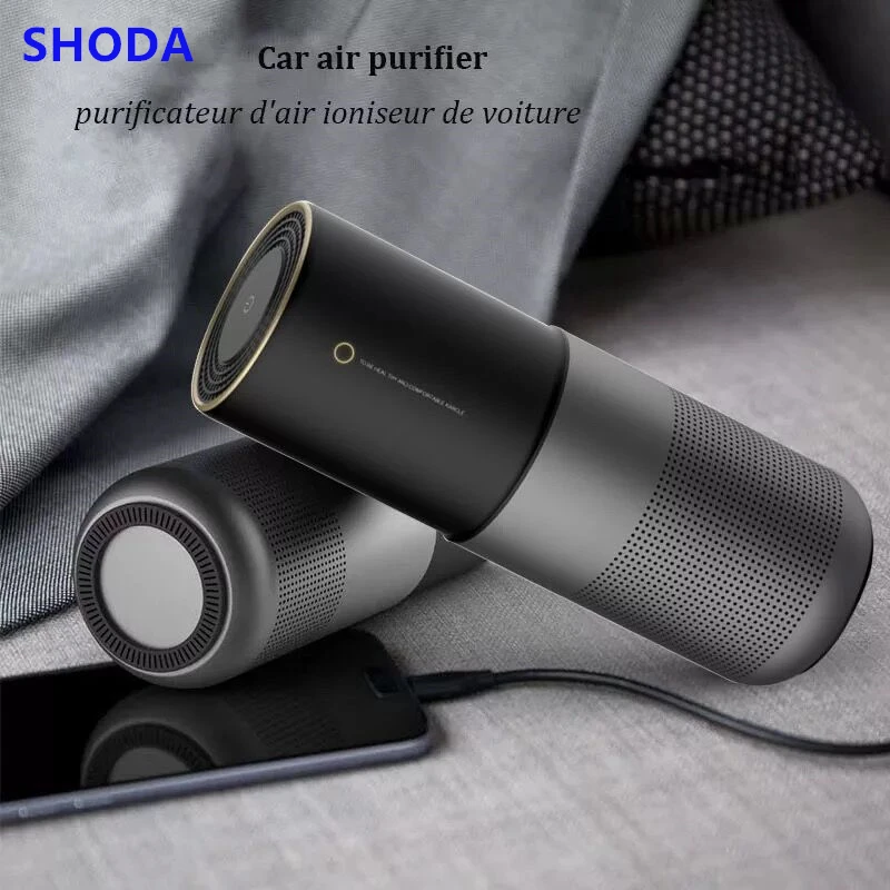 

SHODA Car Air Purifier with HEPA Filter Fresh Air Anion Cleaner Car Air Purifier for Car Home Office