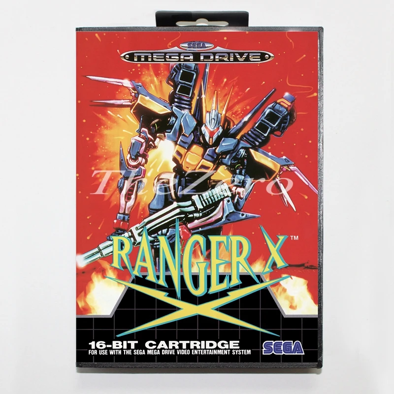 Rangerx с коробкой для 16 бит MD видеоигры карты для sega Mega Drive/Genesis