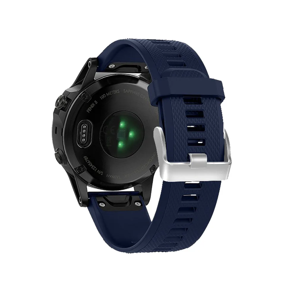 Ремешок силиконовый для наручных часов быстросъемный браслет Garmin Fenix 6S 6X 6 Pro 5S 5X 5