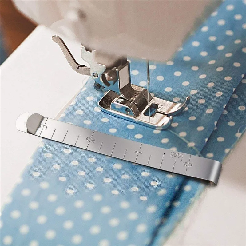 

20PCS Sewing Clips Hemming Clips Measurement Ruler Metal Sewing Crimping Clip Measuring Ruler Quilting Clip Stainless Steel