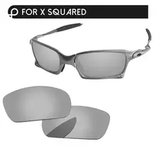 Papaviva хромированное зеркало поляризованные Сменные линзы для X квадратные солнечные очки Рамка UVA и UVB Защита