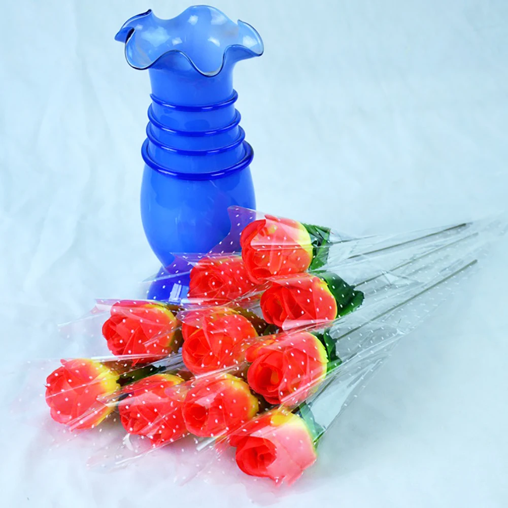 10 шт/искусственный цветок розы композиция Настольный свадебный Декор подарок на день Святого Валентина