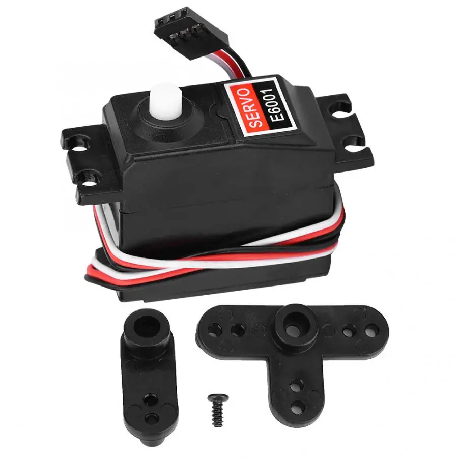 4.8-6V E6001 Plastic 6KG Gear Servo for HSP 94105/94106/94166 1/8 1/10 RC Model Car RC Toy Upgrade Accessory Spare Parts