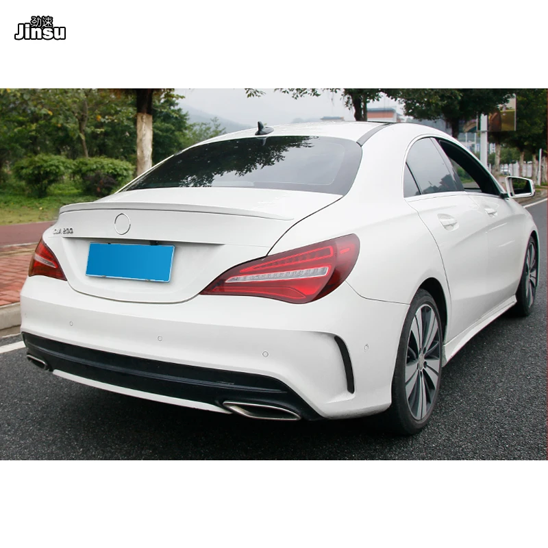 Стильный спойлер для задней части багажника AMG из АБС пластика губа Benz CLA class CLA180