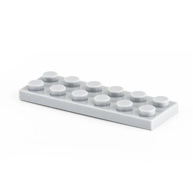 20pcs Bulk Small Particle 3795 MOC Building Block 2x6 Plate Low Brick Flat Accessories Building Block Castle Toys light gray