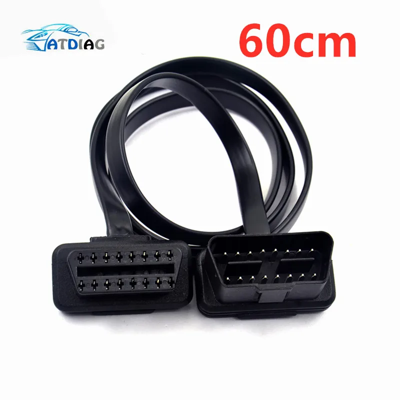 Cavo Prolunga OBD2 16 Pin Maschio-Femmina Akozon 60 Cm - Adattatore Per Strumenti Diagnostici Auto, GPS E Elm327