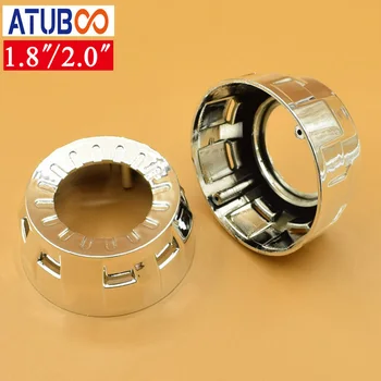 

1.8" 2.0" Hid Projector Lens Shroud Mini Cover Chrome Mask headlight Shell car styling