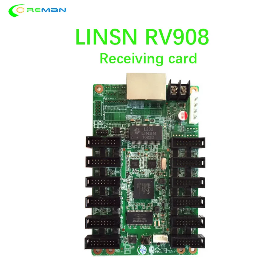 Best price LINSN receiving card RV901 with hub75 RV908 EMC CE passed controller system for video wall rental led screen P2 P3 P4