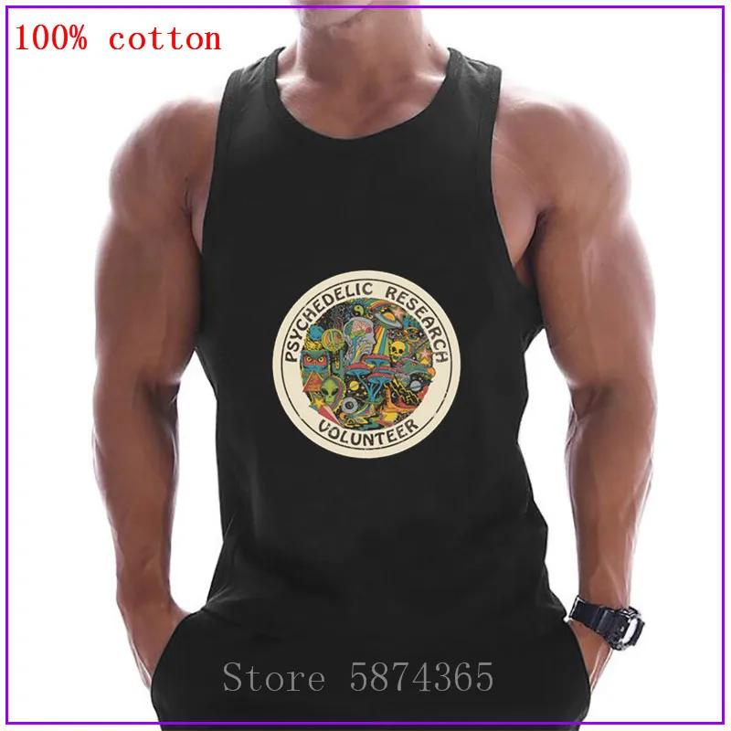 Psychedelic исследование волонтер сексуальный корсет топы для мужчин без рукавов Топы