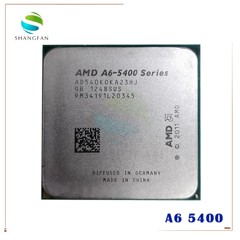 AMD A6-Series A6 5400 5400B A6-5400K 5400K 3 6 ГГц 65 Вт двухъядерный Процессор процессор AD540KOKA23HJ
