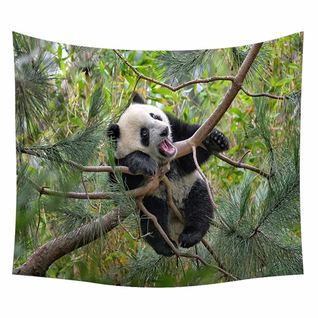 M Meng Pet Panda гобелен с героями мультфильмов черно-белое настенное украшение для дома 150x200 Высокое качество полиэстер@ D - Цвет: M