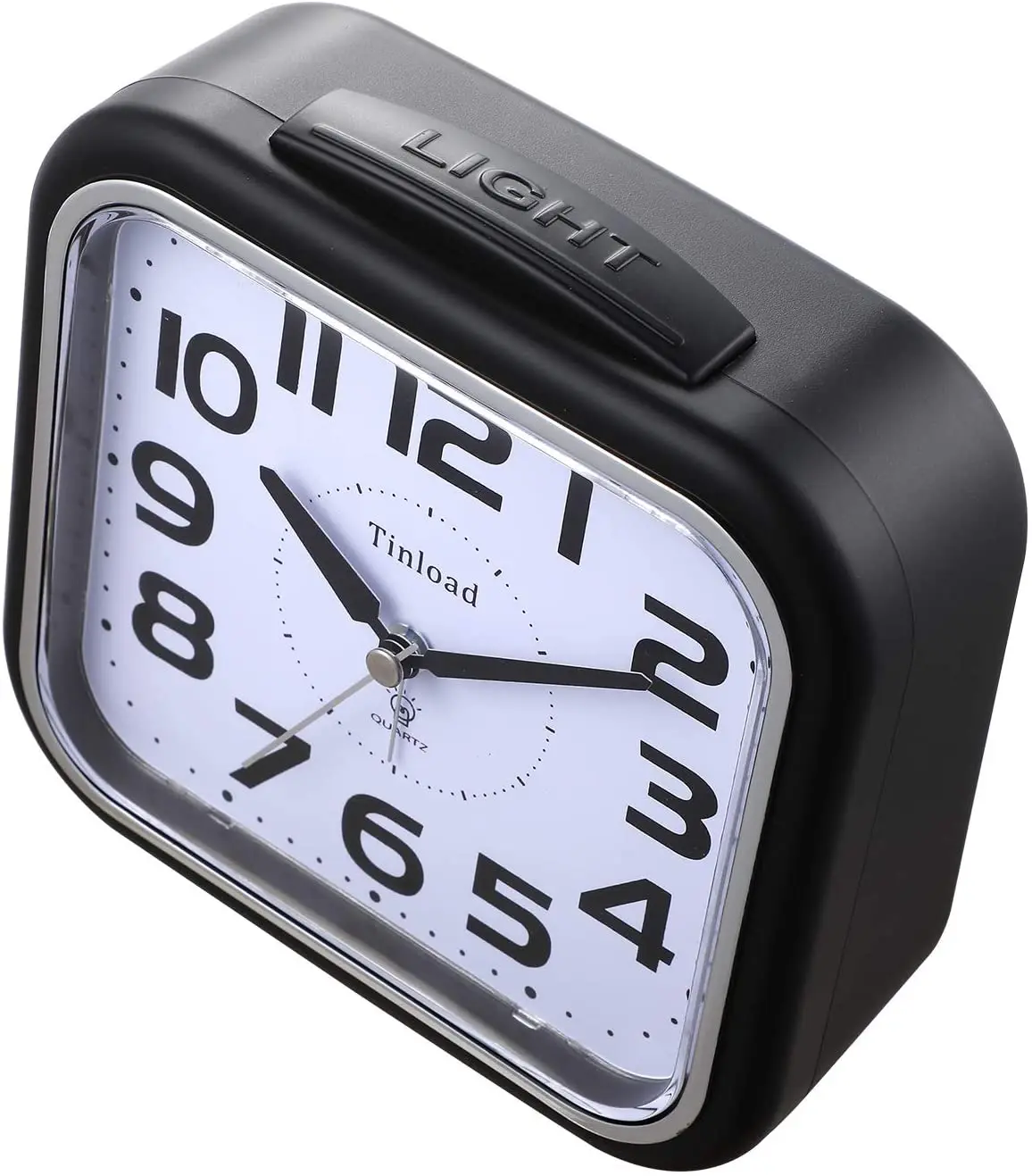 Silent Analog Alarm Clock Non Ticking, Gentle Wake, Beep Sounds