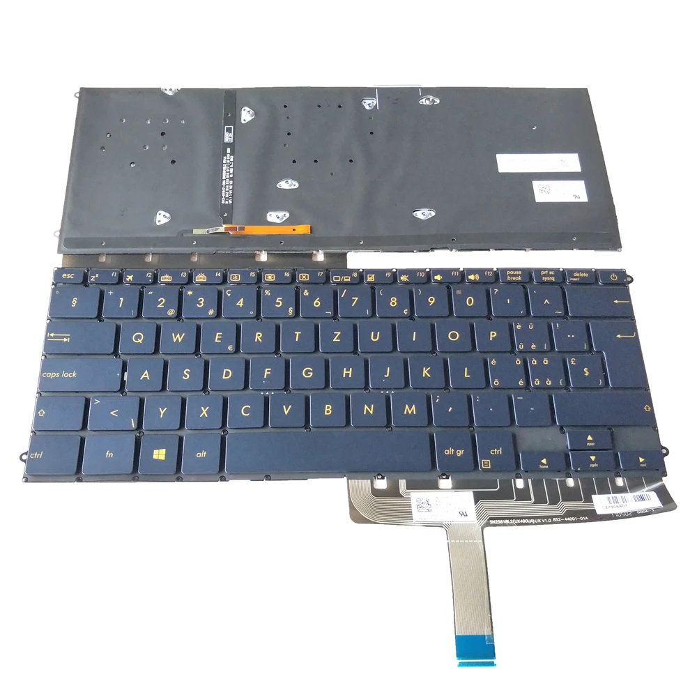 Клавиатура OVY SK SW TI TR для ноутбука ASUS UX490 UX490CA UX490UA с подсветкой P/N:0KN1 1S2E226 0KNB0 D633CS00 0KN10