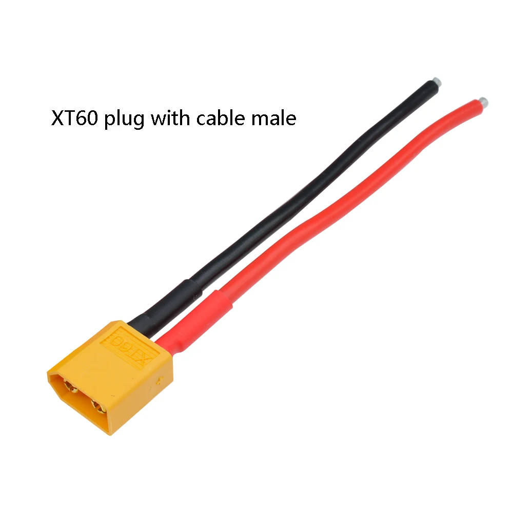 GELRHONR Cavo Prolunga XT60i Femmina | 12AWG 300mm In Silicone | Con Pin Di Segnale Per Batterie Intelligenti | 2 Pezzi Per Drone FPV E RC