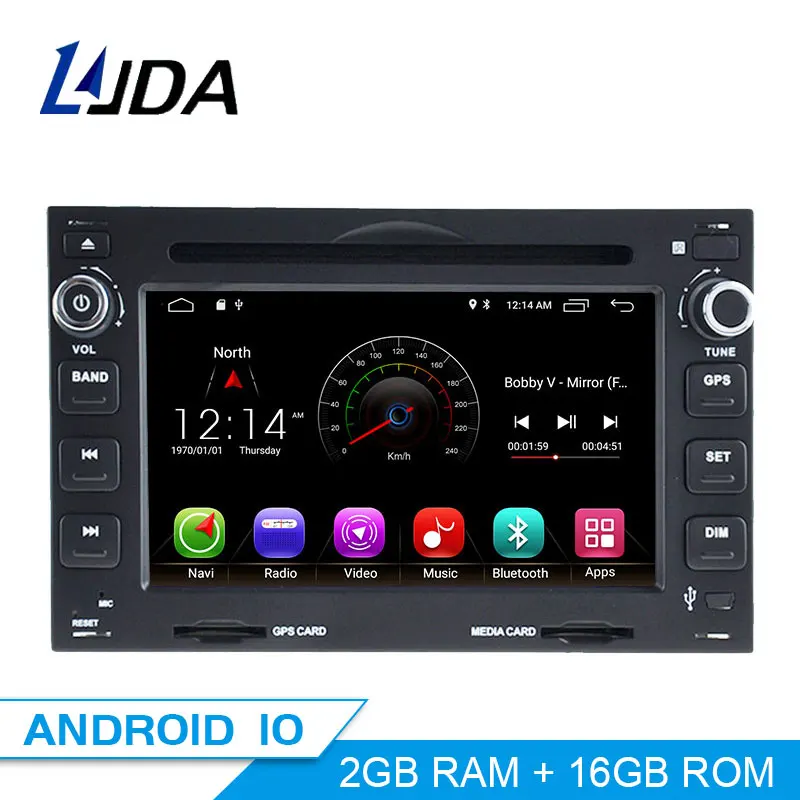 LJDA 2 Din Android 10 автомобильное радио для Фольксваген Гольф транспортер поло Passat b5