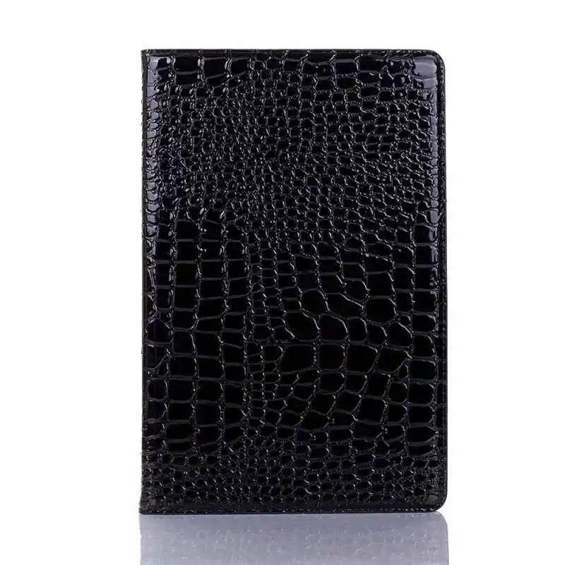 Чехол из крокодиловой кожи для Samsung Galaxy Tab S5e 10,5 SM-T720 T725 Роскошный чехол из искусственной кожи слот для карт чехол для Tab S5E 10,5" - Цвет: Black