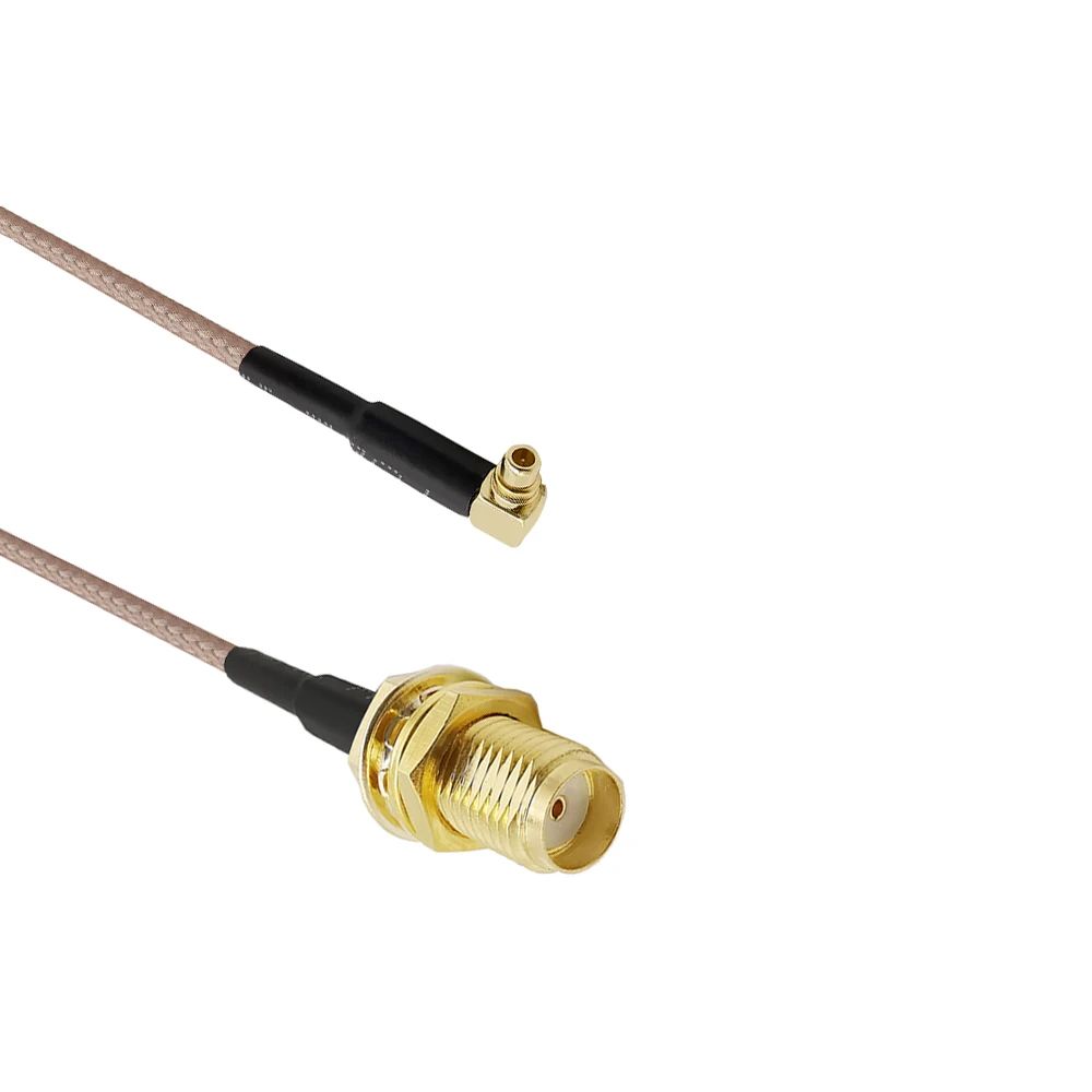 ALLiSHOP mmcx sma РЧ кабель в сборе MMCX Мужской правый угол к SMA женский RG316 Соединительный