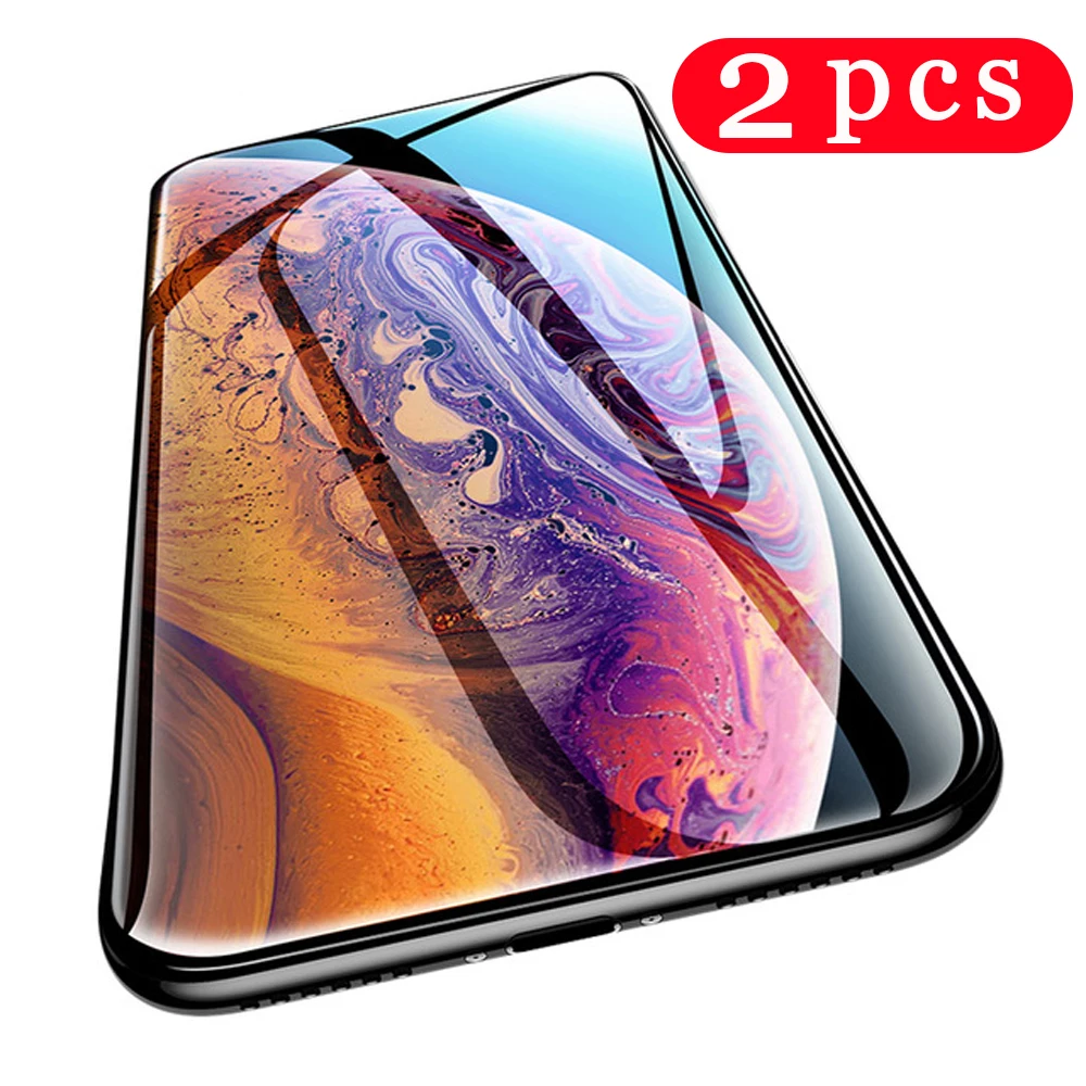 tempered glass for iphone 11 pro X XR XS MAX 7 8 plus protective film 6 6S 5 5S SE 5C 4 4s phone screen protector | Мобильные