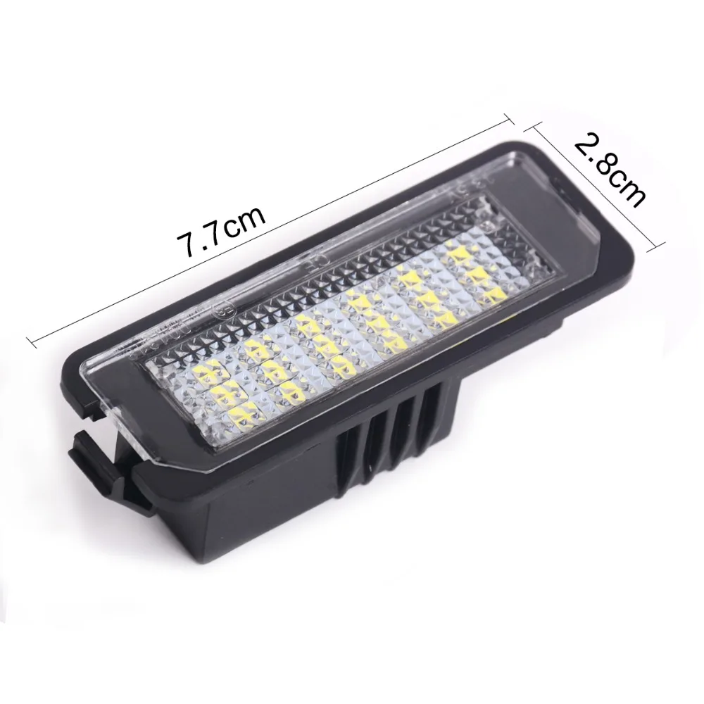 2 шт. без ошибок 18SMD светодиодный номерной знак освещение для VW Volkswagen GOLF MK 4/5/6/7 Passat