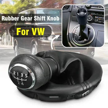 

5 Speed Gear Shift Knob Gaiter Boot Cover Shifter Knob Handle Ball For VW Transporter T5 T5.1 Gp