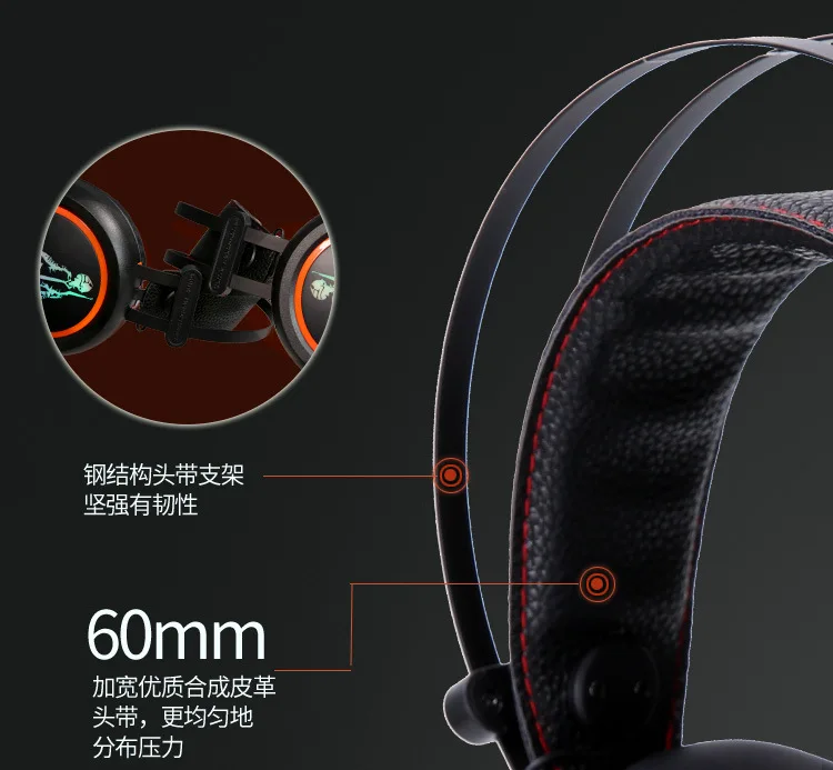 Computer Headset Wired Laptop with Microphone Internet Cafes 7.1 Sound Track Chicken Jedi Survival Headsets