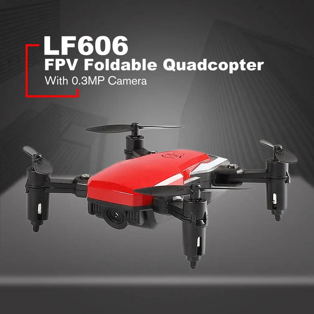 LF606 Квадрокоптер мини-Дрон с камерой 720P FPV Профессиональная HD Складная камера дроны высота удержания детей ChristmsToy