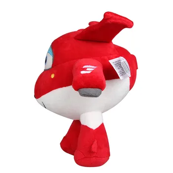 

22cm/30cm Super Wings Jett Airplane Robot Plush Toy Soft Stuffed Dolls For Kids Gift