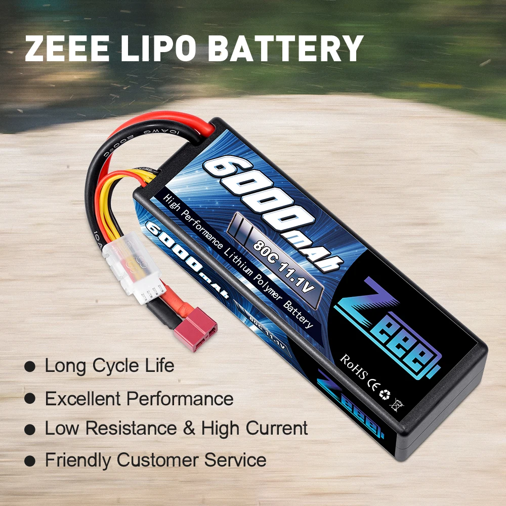 Zeee 11 1 В 6000 мАч 3S 80C Lipo аккумулятор с разъемом Deans RC зарядное устройство для