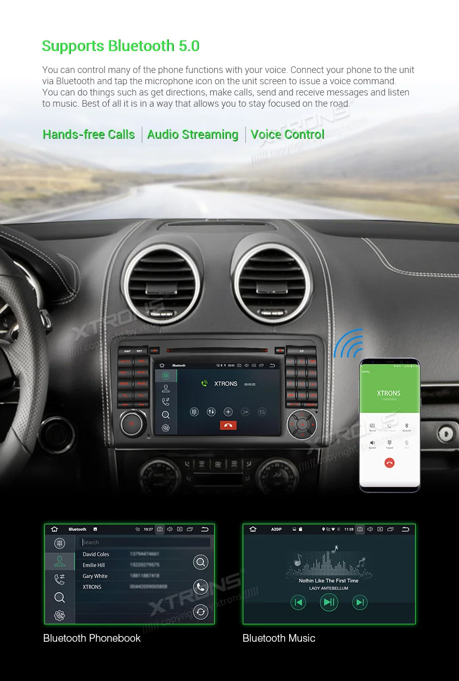 Top XTRONS 7"Android 9.0 Octa Core 4GB RAM 64GB ROM Car DVD Player Multimedia GPS System TPMS SWC for Mercedes Benz W164 2005-2012 14