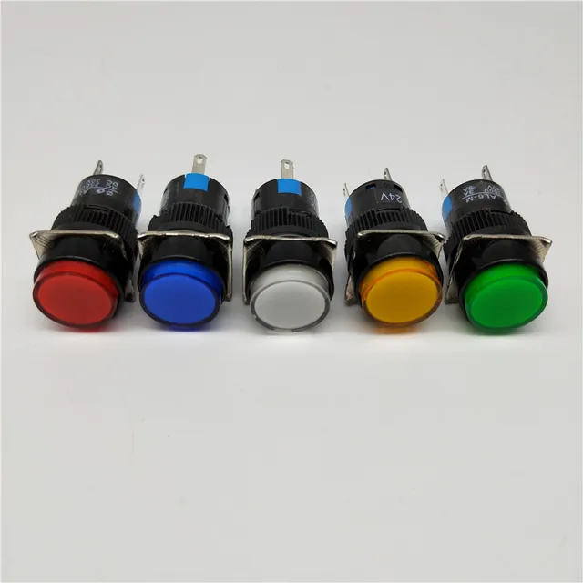 Interruttore A Pulsante In Metallo KZQ 220V Da 16 Mm, Impermeabile, In - Foto 7