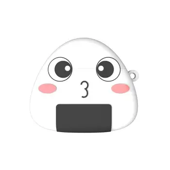 

Cute Rice Ball Pattern Protective Case Shockproof Soft Silicone Cover Skin Protector for Airpods 1/2 Charging Box Accessories