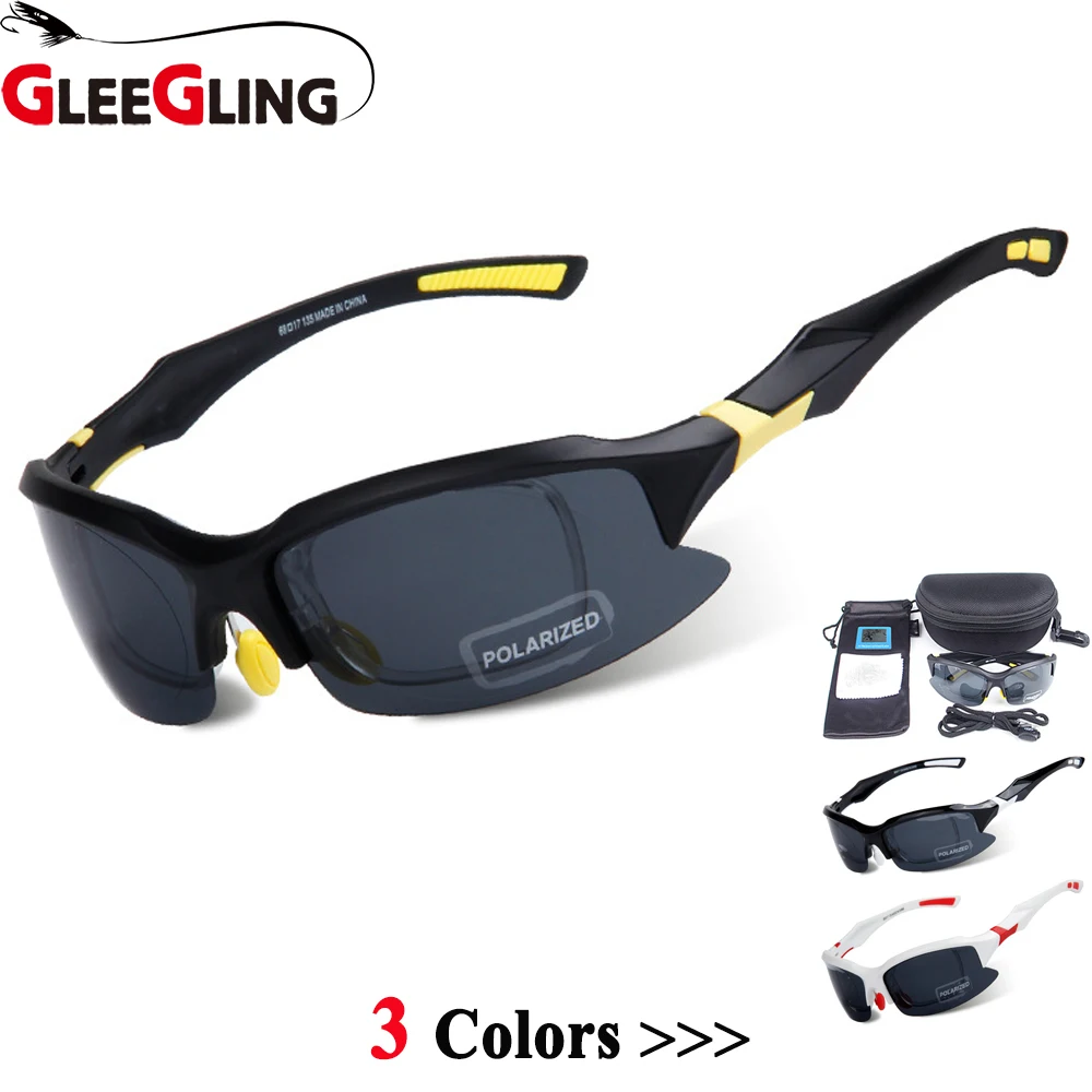 GLEEGLING Новое поступление поляризованные солнцезащитные очки спортивные Lunette UV Peche