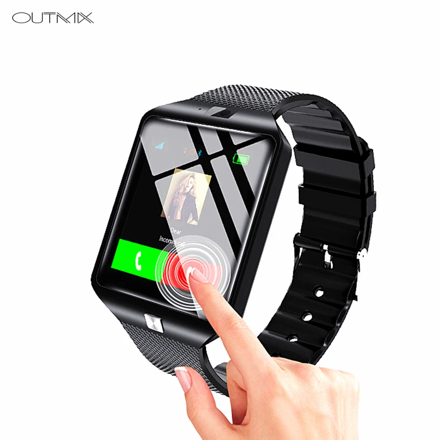 OUTMIX DZ09 Horloge Digitale Mannen Voor Apple iPhone Samsung Android Mobiele Telefoon Bluetooth SIM TF Card Watches| - AliExpress