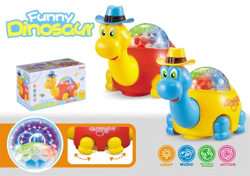 

Children Model Electric Walking Dinosaur Doll Light Music Toy Universal Colorful Cartoon Animal Model