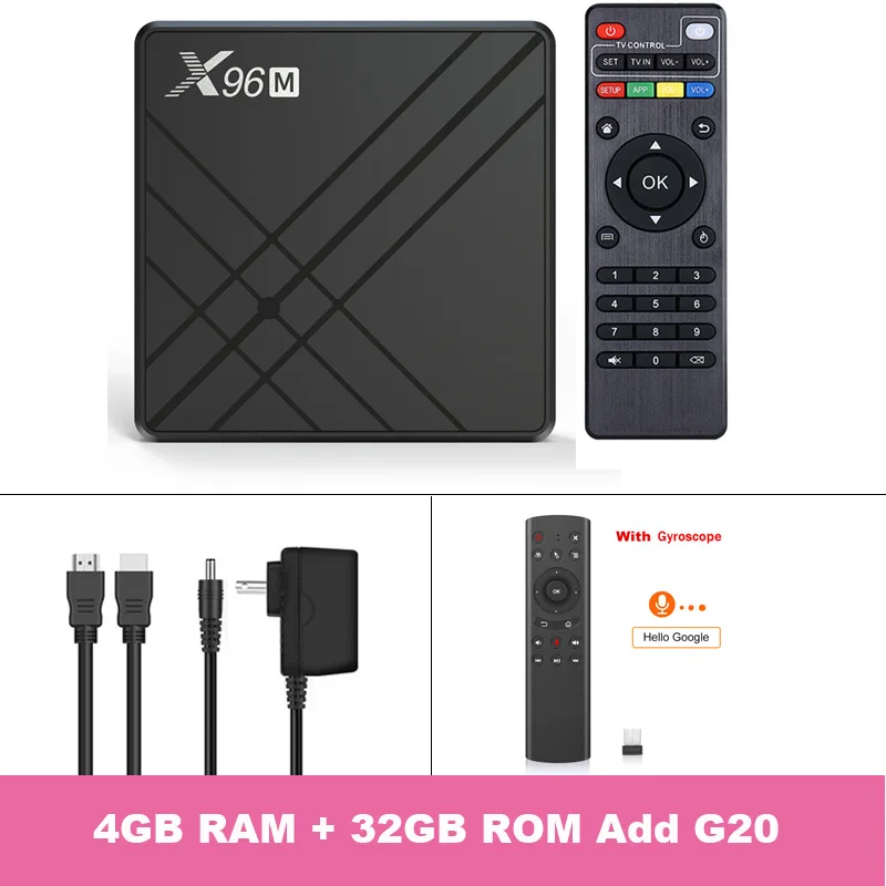 4GB 32GB Add G20 SZILBZ Android 9,0 ТВ приставка Allwinner H603 приставка 4 ГБ 32 ГБ 64 Гб 4 к HD USB 3,0 Поддержка Google плеер Netflix - Цвет: 4GB 32GB Add G20