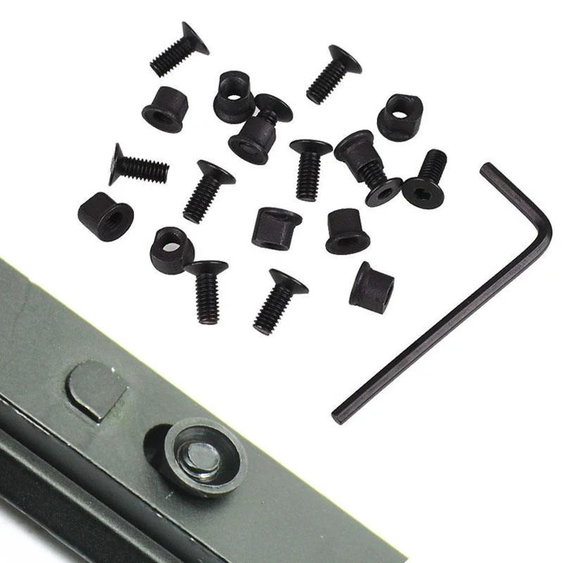 10Pcs/lot Keymod Screw And Nut Replacement Set for Keymod Handguard Rail Sections Hunting Gun Accessories