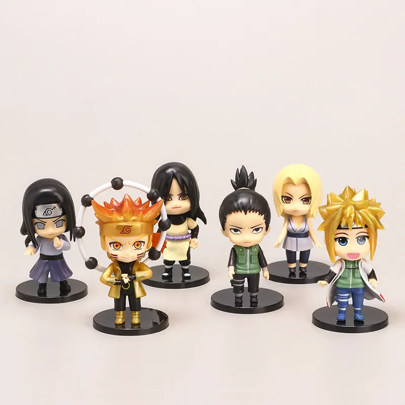 Figures Set of 6Pcs Anime Naruto Shippuden Toy Figure Figurine Doll Series 