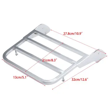 

Chrome Chrome Motorcycle Sissy Bar Luggage Rack Support Holder For Yamaha V-Star 400 600 650 1100 Classic XVS Dragstar XVS 1100